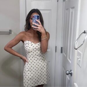 Amanda Uprichard polka dot romper worn once